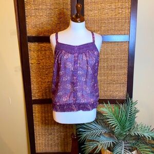 Kirra Med purple spaghetti strap tank blouse